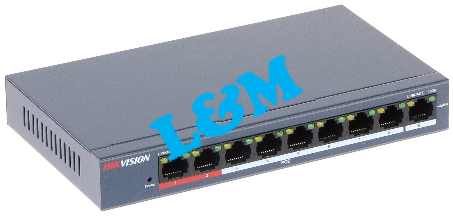 Hikvision DS-3E0109P-E/M(B) 8 ports Switch
