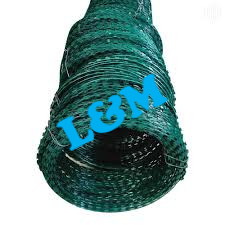 Green razor wire 450mm