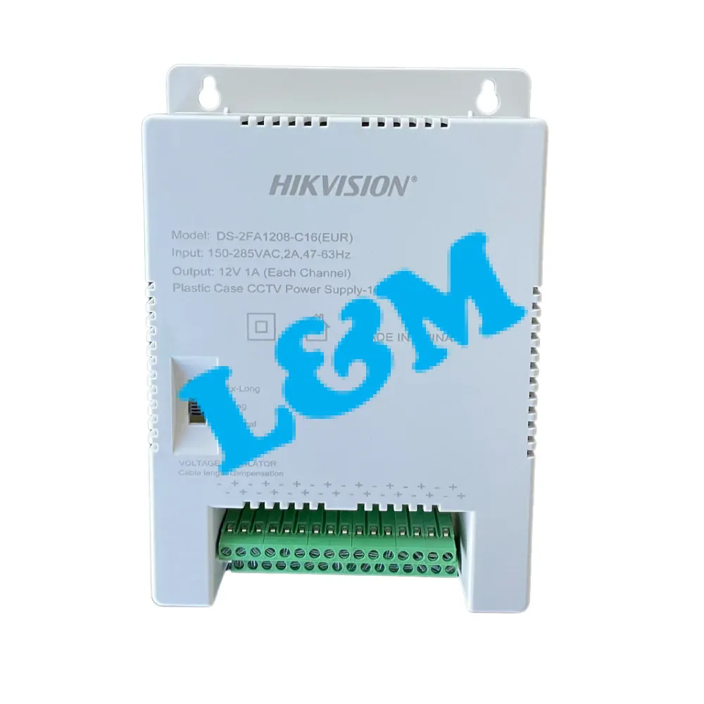 Hikvision 12 Volts 16 Channel CCTV Power Supply