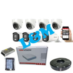 Hikvision Colorvu 8 Channel CCTV Kit with 1TB hard disk