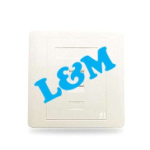 1 Port Cat6 Network Data Faceplate